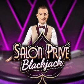 Blackjack Salon Privé slot logo by Ezugi at Wild Robin Casino