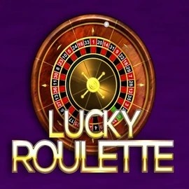 Lucky Roulette logo by Belatra Games at Wild Robin Casino