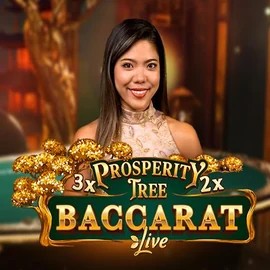 Official Live Casino logo: Prosperity Tree Baccarat by Evolution at Wild Robin Casino