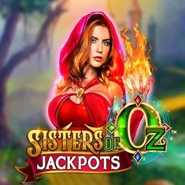 Sisters Of Oz Jackpots logo by Triple Edge Studios at Wild Robin Casino